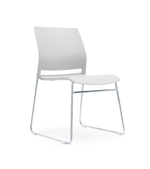 Konferenční židle Gardena (SET 4 ks) plast, bílá