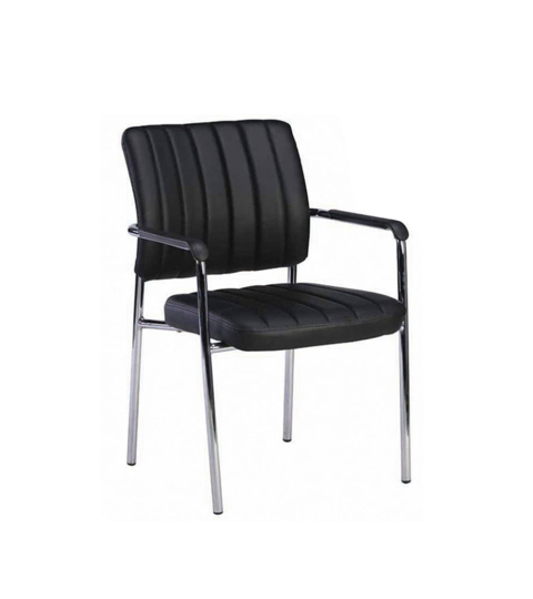 Konferenční židle Glos, syntetická kůže, černá