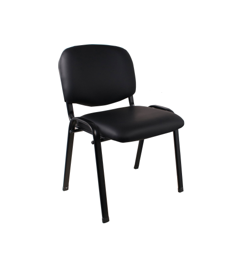 Konferenční židle Iron, syntetická kůže, černá