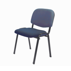 Konferenční židle Iron, textil, černá
