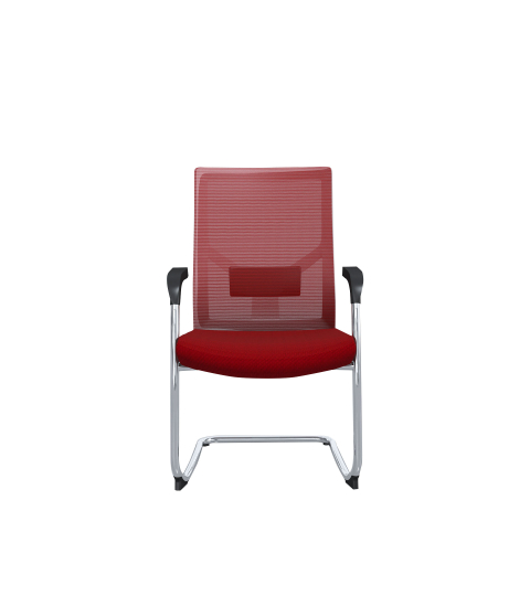 Konferenční židle Snow (SET 2 ks), textil, červená