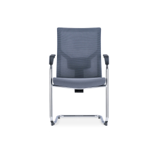 Konferenční židle Snow (SET 2 ks), textil, světlě šedá - 4