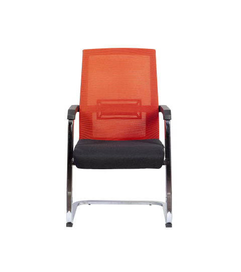 Konferenční židli Roma, textil, černá / červená
