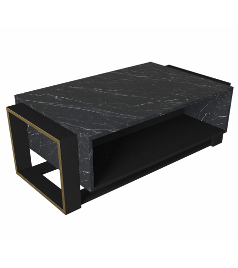 Konferenčný stolík Bianco, 106 cm, čierna