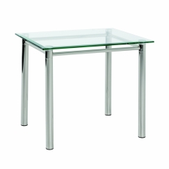 Konferenčný stolík Embu, 60 cm, číre sklo