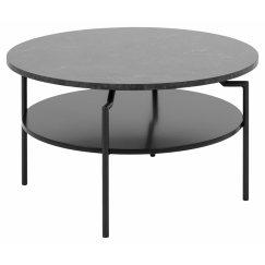 Konferenčný stolík Goldington, 80 cm, čierna