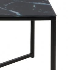 Konferenčný stolík hranatý Alma, 80 cm, čierna - 5