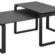 Konferenčný stolík Katrine (SADA 2ks), 115 cm, čierna - 1