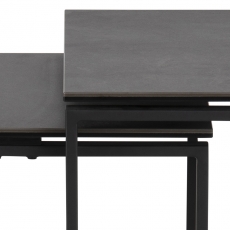 Konferenčný stolík Katrine (SADA 3ks), 55 cm, čierna - 6