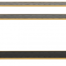 Konzolový stôl Seaford, 100 cm, MDF, čierna - 2 Konzolový stôl Seaford, 100 cm, MDF, čierna - 2