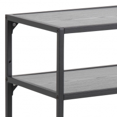 Konzolový stôl Seaford, 120 cm, MDF, čierna - 6