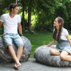 Lavica / sofa Stone outdoor, 120 cm - 3