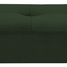 Lavice Glory, 95 cm, tkanina, tmavě zelená - 8