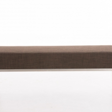 Lavice s nerezovou podnoží Malaga textil, 120x40 cm - 6