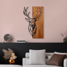 Nástěnná dekorace Red Deer, 58 cm, hnědá - 2