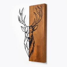 Nástěnná dekorace Red Deer, 58 cm, hnědá - 5