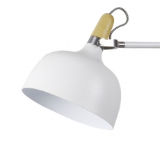 Nástěnná lampa kovová Acky, 32 cm, bílá - 1