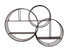 Nástěnná police kovová Loop, 114,5 cm