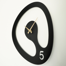 Nástěnné hodiny Amorph, 44 cm, černá - 3