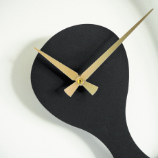 Nástěnné hodiny Amorph, 44 cm, černá - 4