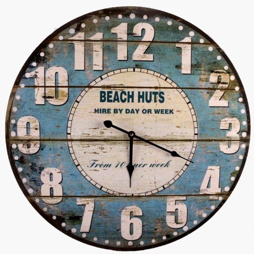Nástenné hodiny Beach Huts, 58 cm  - 1