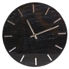 Nástěnné hodiny Mramor, 30 cm, černá - 1