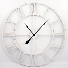 Nástěnné hodiny Old Style, 83 cm bílá - 1