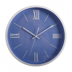 Nástenné hodiny Roman, 36 cm, modrá - 1
