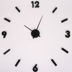 Nástěnné hodiny z černých číslic Maxi - 1