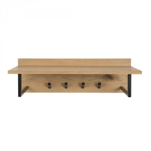 Nástěnný věšák s policí Kiruna, 65 cm