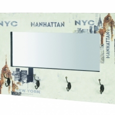 Nástenný vešiak New York, 52 cm, krémová - 1 Nástenný vešiak New York, 52 cm, krémová - 1