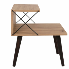 Noční stolek Cross, 50 cm, borovice - 9