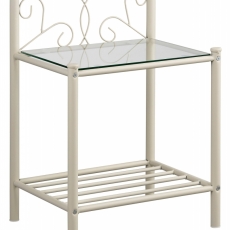 Noční stolek Dion, 62 cm, bílá - 2