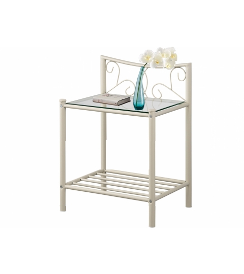 Noční stolek Dion, 62 cm, bílá