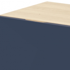 Noční stolek Gabi, 71 cm, dub/modrá - 3