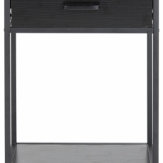 Noční stolek Seaford, 63 cm, MDF, černá - 2