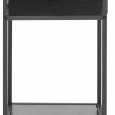 Noční stolek Seaford, 63 cm, MDF, černá - 8