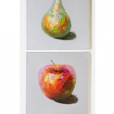 Obraz Ovocie 50 cm, 2 ks, olej na plátne - 1