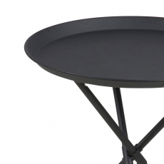 Odkladací / nočný stolík Triple, 39 cm, čierna - 4