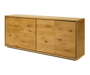 Odkládací skříň s 4 dveřmi Dayton, 198 cm, divoký dub