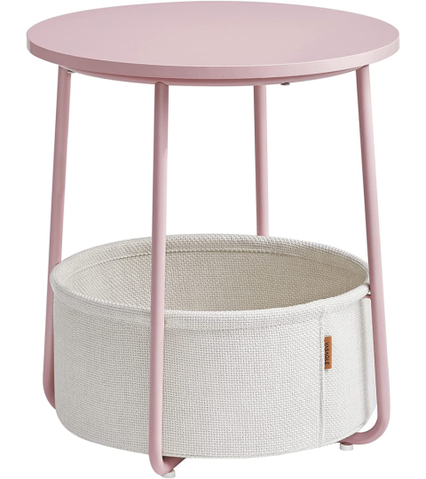Odkládací stolek Arnolad, 45 cm, růžová