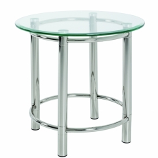 Odkládací stolek Embu, 55 cm, čiré sklo - 1