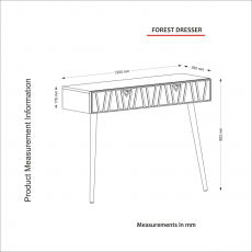 Odkládací stolek Forest, 89 cm, zelená - 8
