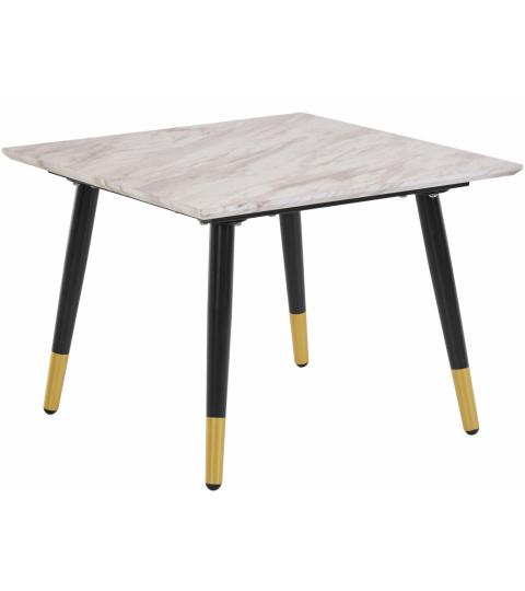 Odkládací stolek Matcha, 60 cm, mramor / bílá