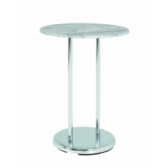 Odkládací stolek Raymond, 55 cm, beton / chrom