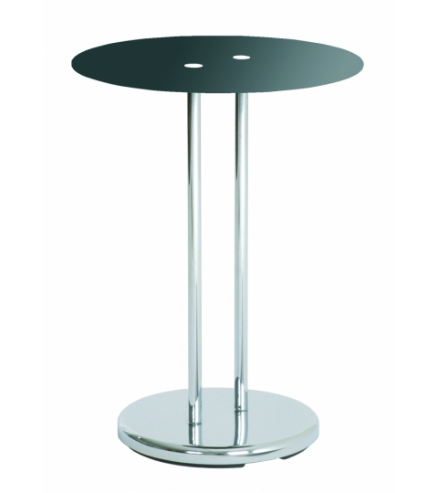 Odkládací stolek Raymond, 55 cm, černá / chrom