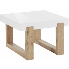 Odkládací stolek Solide, 60 cm, bílá