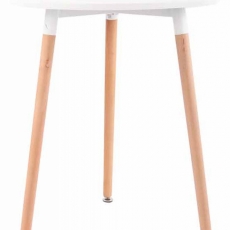 Odkladací stolík Abenra, 60 cm, biela - 1
