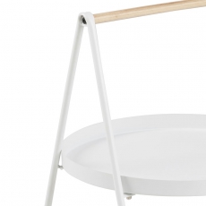 Odkladací stolík Lopes, 40 cm, biela - 4