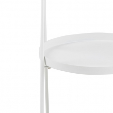 Odkladací stolík Lopes, 40 cm, biela - 5